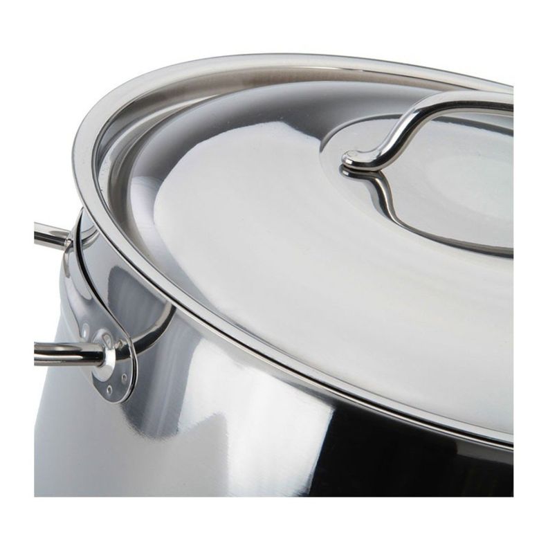 Olla con Tapa y Asas 10lt Acero Inoxidable 28x17cm Lacor-1