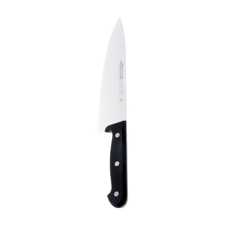 Cuchillo Medio Golpe 20cm Universal Acero Inoxidable Arcos Negro