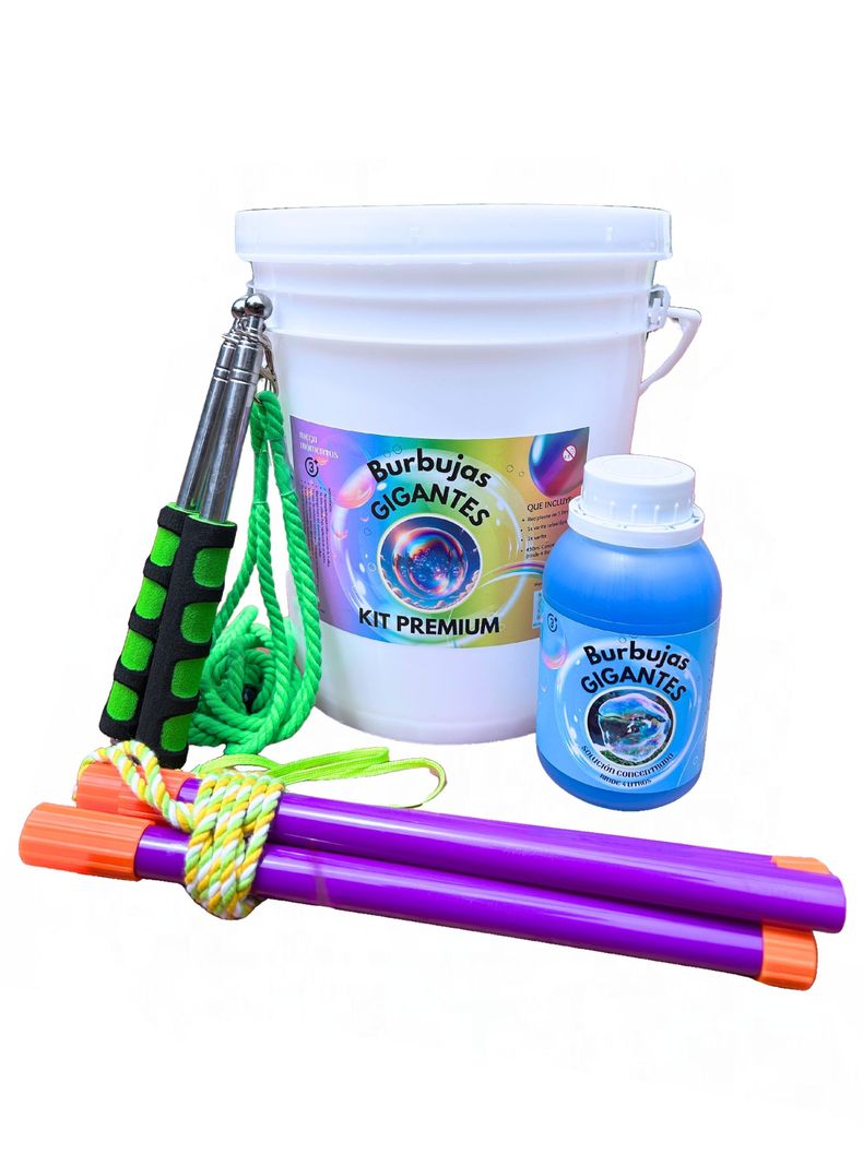 Burbujas Gigantes - Kit Premium (Rinde 4 litros)-0