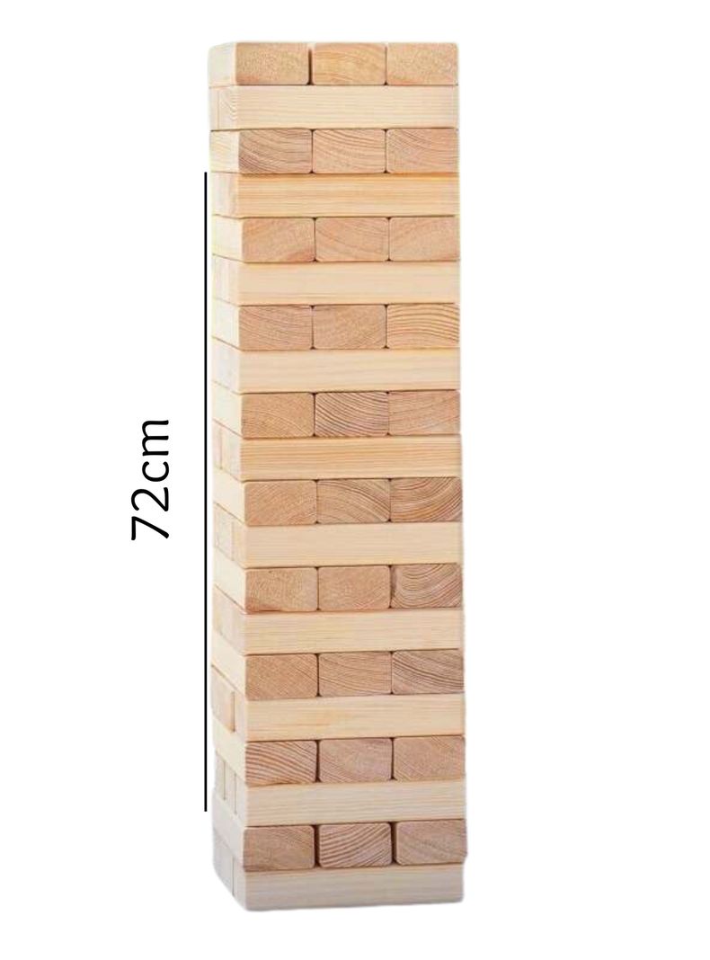Torre de Bloques Gigantes Natural (Jenga Gigante)-2