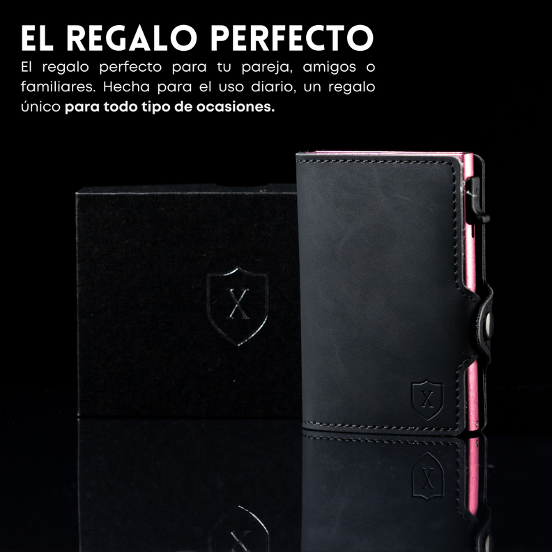 Billetera Tarjetero Pink Black | Xclusive.-5