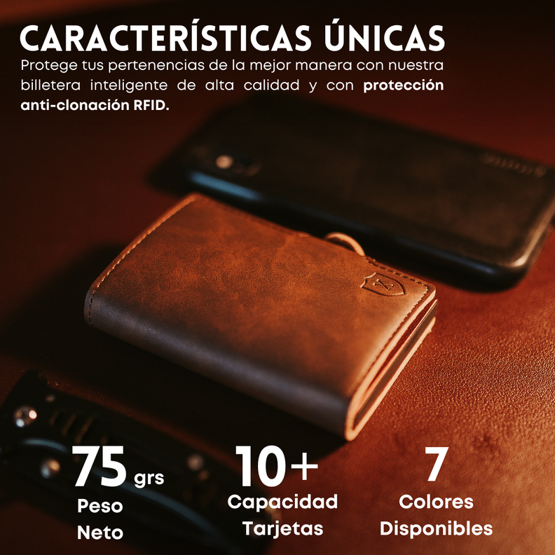 Billetera Tarjetero Gold Brown | Xclusive.-1
