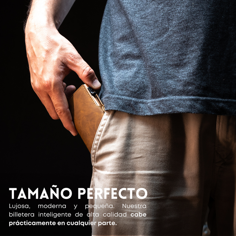 Billetera Tarjetero Gold Brown | Xclusive.-4
