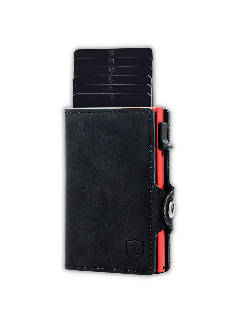 Billetera Tarjetero Black & Red | Xclusive.-0