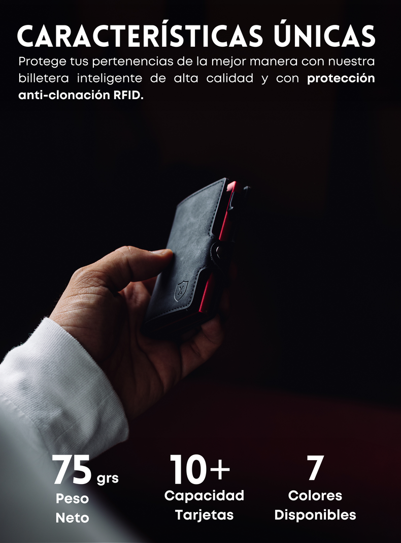 Billetera Tarjetero Black & Red | Xclusive.-1