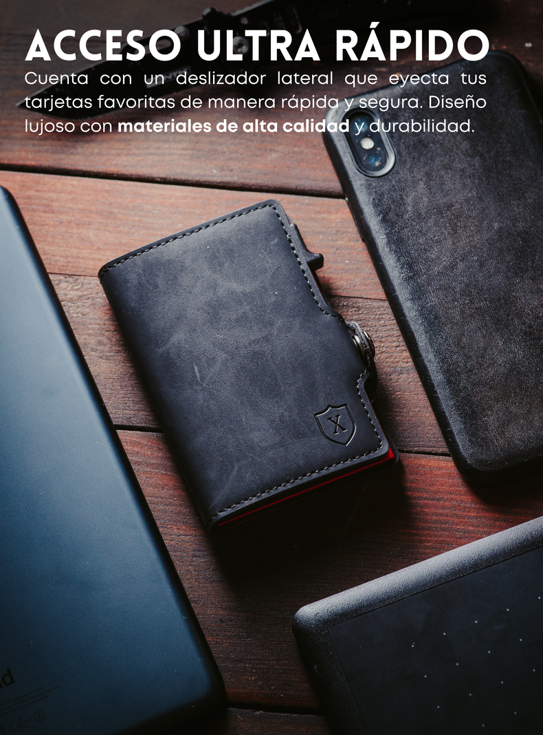 Billetera Tarjetero Black & Red | Xclusive.-2