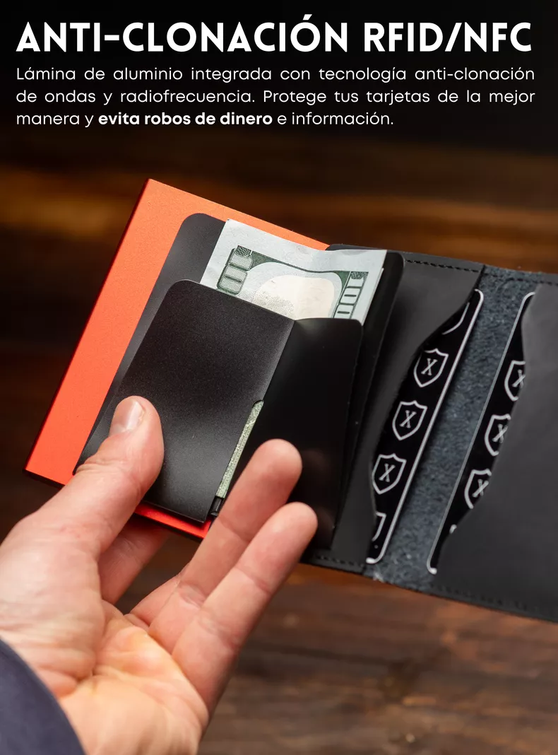 Billetera Tarjetero Black & Red | Xclusive.-3