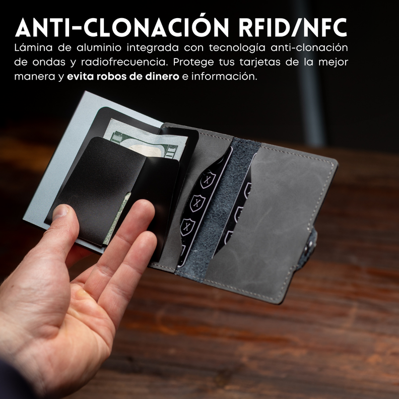 Billetera Tarjetero Dark Grey | Xclusive.-2