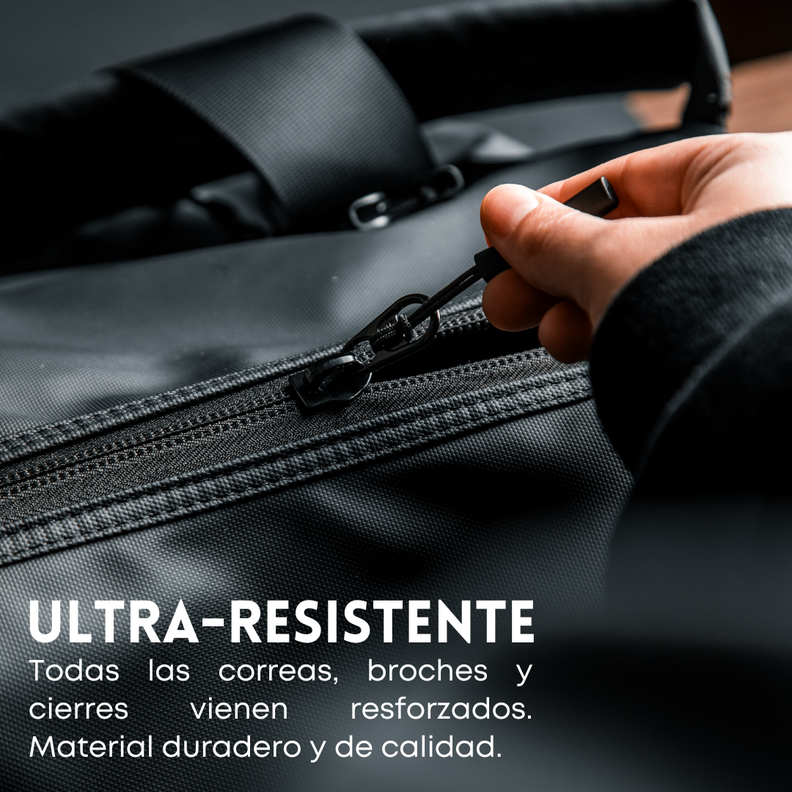 Bolso Deportivo de Lujo Impermeable 35L Negro | Xclusive-6