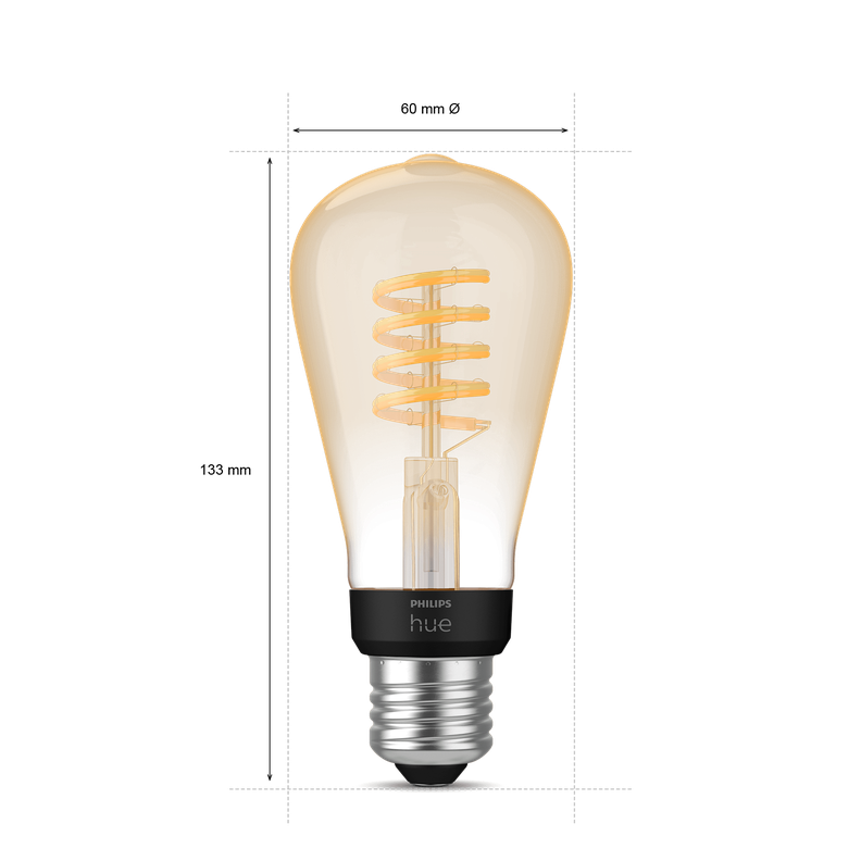 Hue Ampolleta Inteligente Filamento Bluetooth E27 Edison ST64 White Ambiance-3