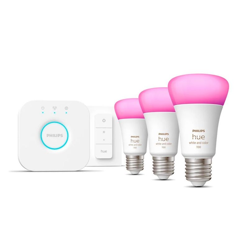 Kit  3 Ampolletas E27 + 1 Dimmer + Bridge-0