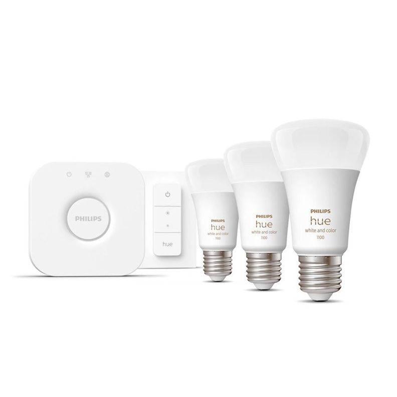 Kit  3 Ampolletas E27 + 1 Dimmer + Bridge-2
