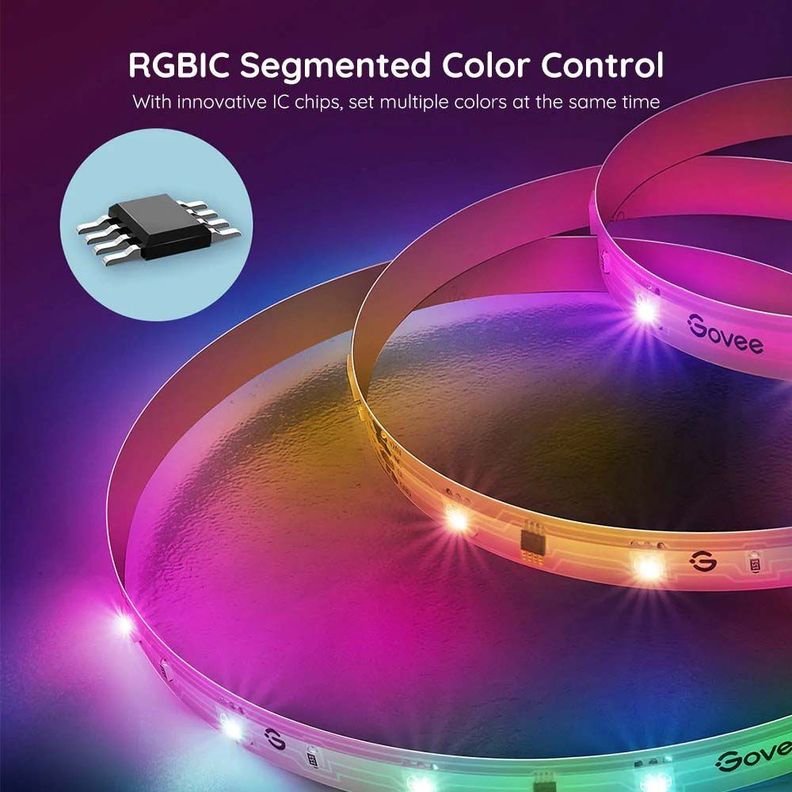 Tira de luces LED RGBIC Basic Wi-Fi + Bluetooth-1