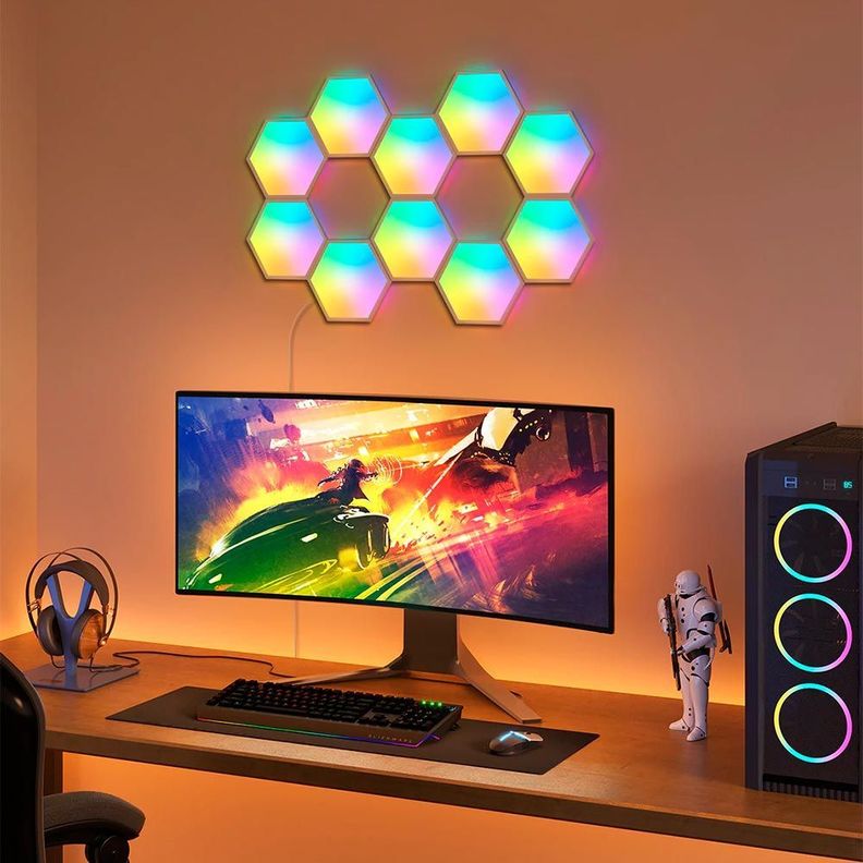 10 Paneles de Luz Hexagonales Glide-4