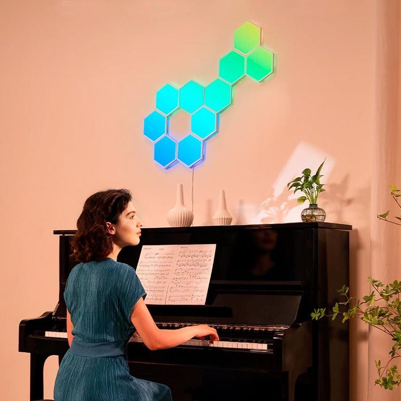 10 Paneles de Luz Hexagonales Glide-5