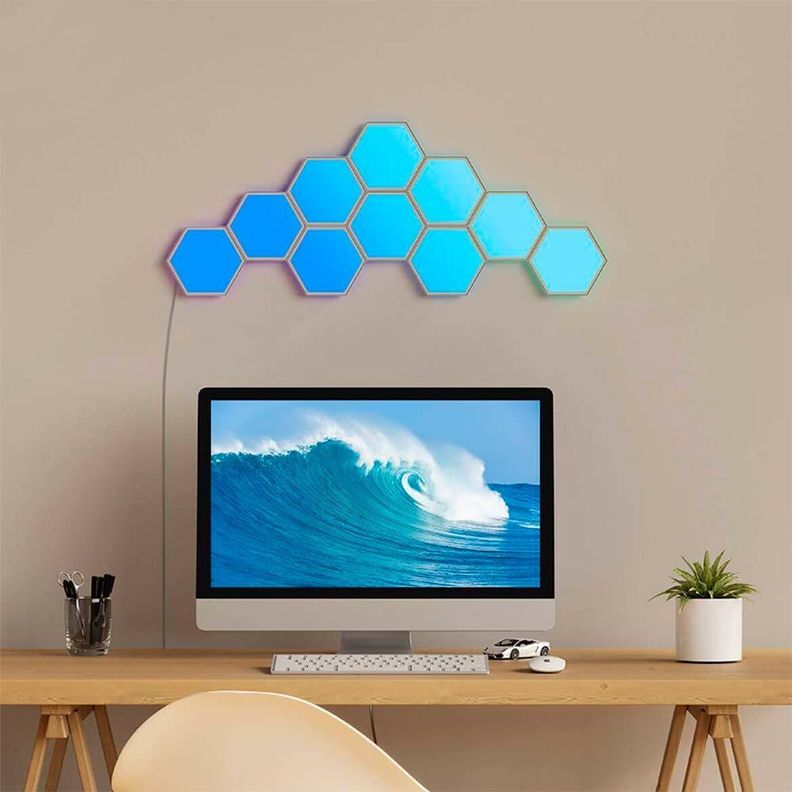 10 Paneles de Luz Hexagonales Glide-3