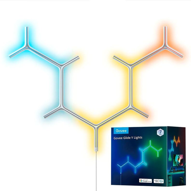 Luces de Pared Glide en Y RGBIC 7 Paneles -0