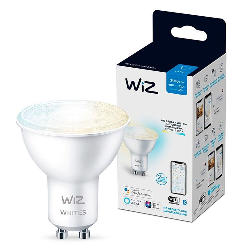 Ampolleta Wifi Luz Cálida y fría 4.9w Gu10-1