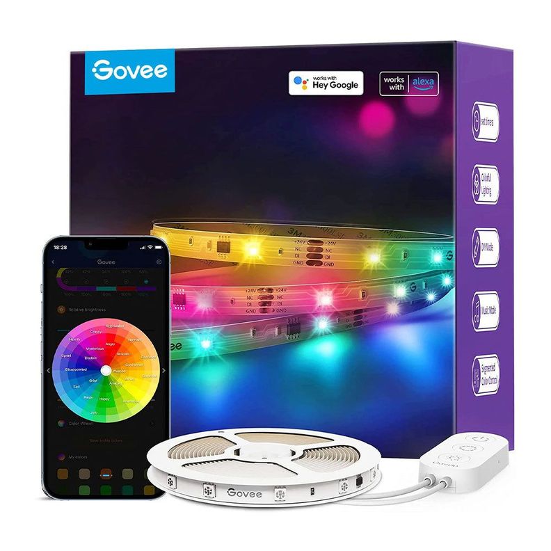 Tira Led RGBIC WiFi + Bluetooth de 10 Mts-0
