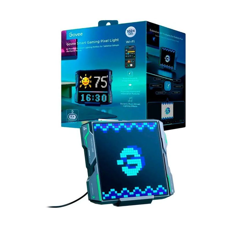 Pantalla Smart Gaming Pixel Light Gris