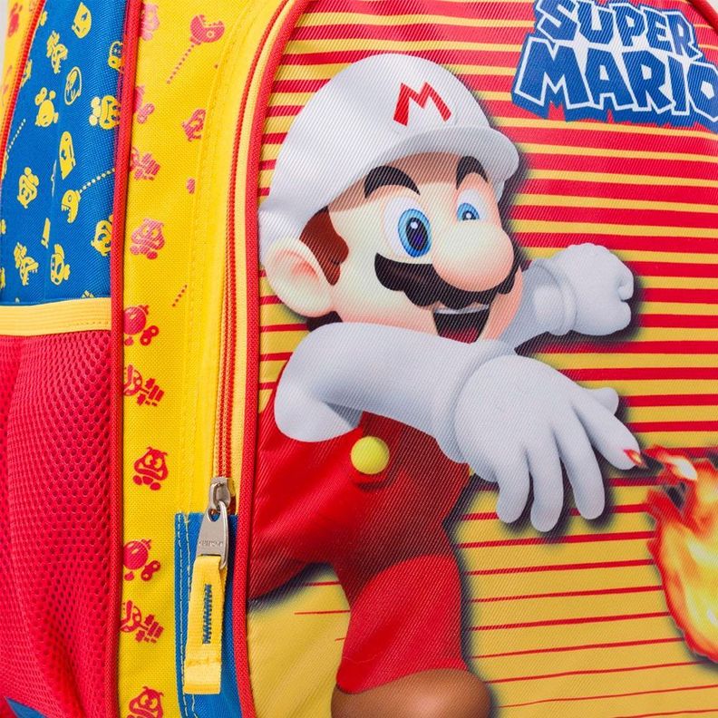 MOCHILA INFANTIL SUPER MARIO BROS ORIGINAL FUEGO-4