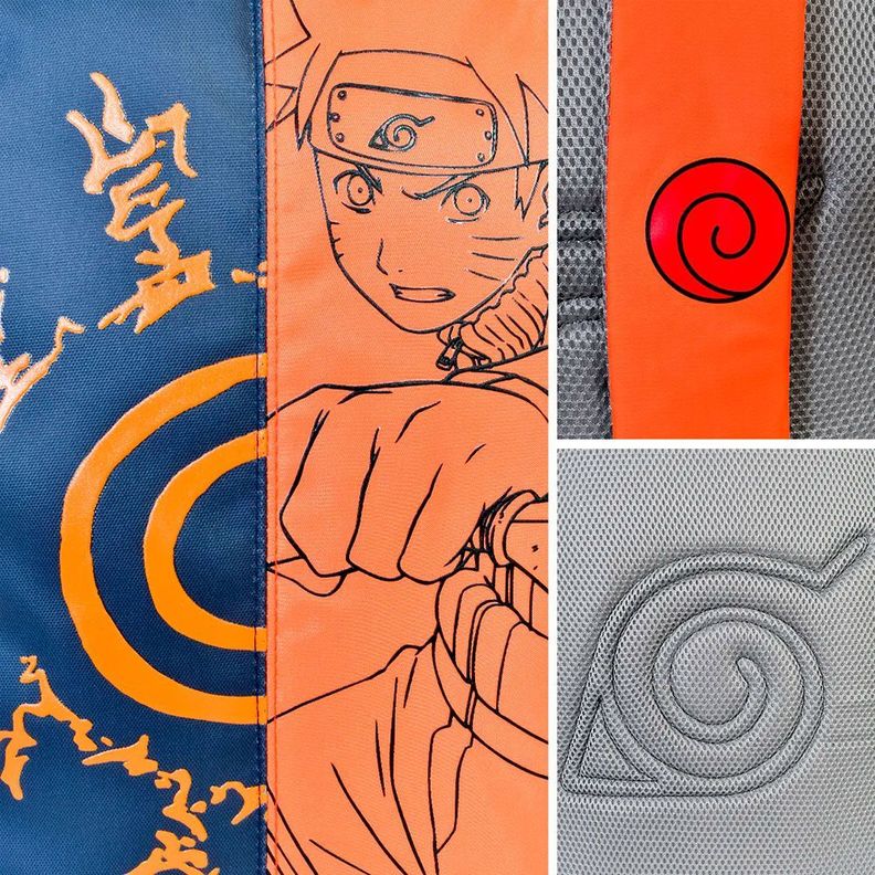 MOCHILA PREMIUM ORIGINAL NARUTO SHIPPUDEN NARUTO JINCHURIKI-7
