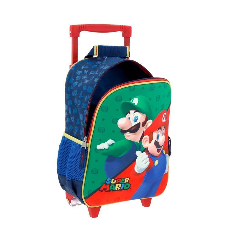 MOCHILA RUEDAS INFANTIL ORIGINAL SUPER MARIO BROS MARIO & LUIGI-5