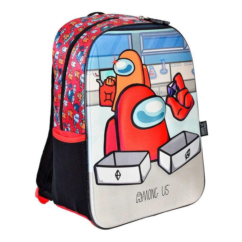 MOCHILA ORIGINAL AMONG US INFANTIL ROJO-1