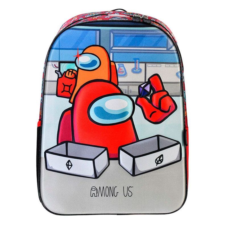 MOCHILA ORIGINAL AMONG US INFANTIL ROJO-2