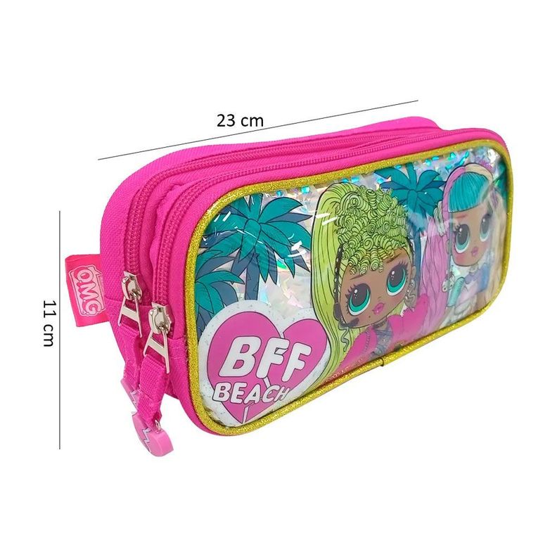 ESTUCHE LAPICES ORIGINAL OMG LOL SURPRISE ROSA OMG007-PC014A-1