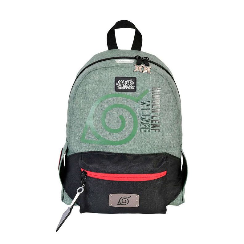 MOCHILA PREMIUM ORIGINAL NARUTO SHIPPUDEN ALDEA HOJA-0