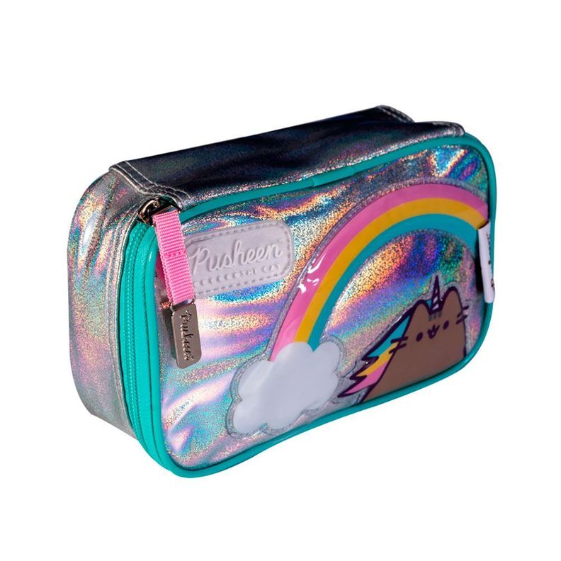 ESTUCHE LAPICES ORIGINAL NIÑA PUSHEEN THE CAT ARCOIRIS-0