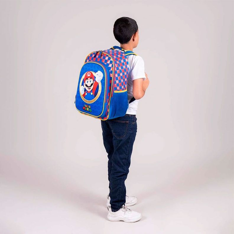 MOCHILA INFANTIL ORIGINAL SUPER MARIO BROS -7