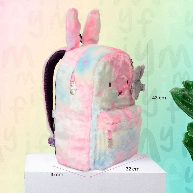MOCHILA ORIGINAL NIÑA PELUDITA COLORES MIFFY-1