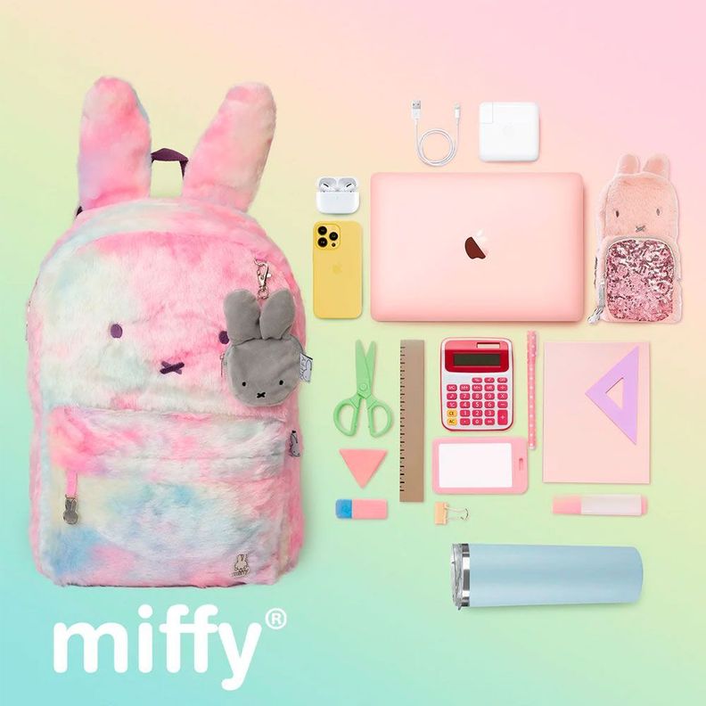 MOCHILA ORIGINAL NIÑA PELUDITA COLORES MIFFY-2