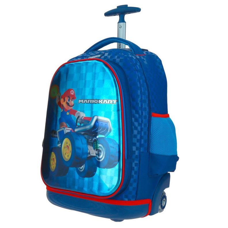 MOCHILA CON RUEDAS GRANDE INFANTIL ORIGINAL SUPER MARIO KART-1
