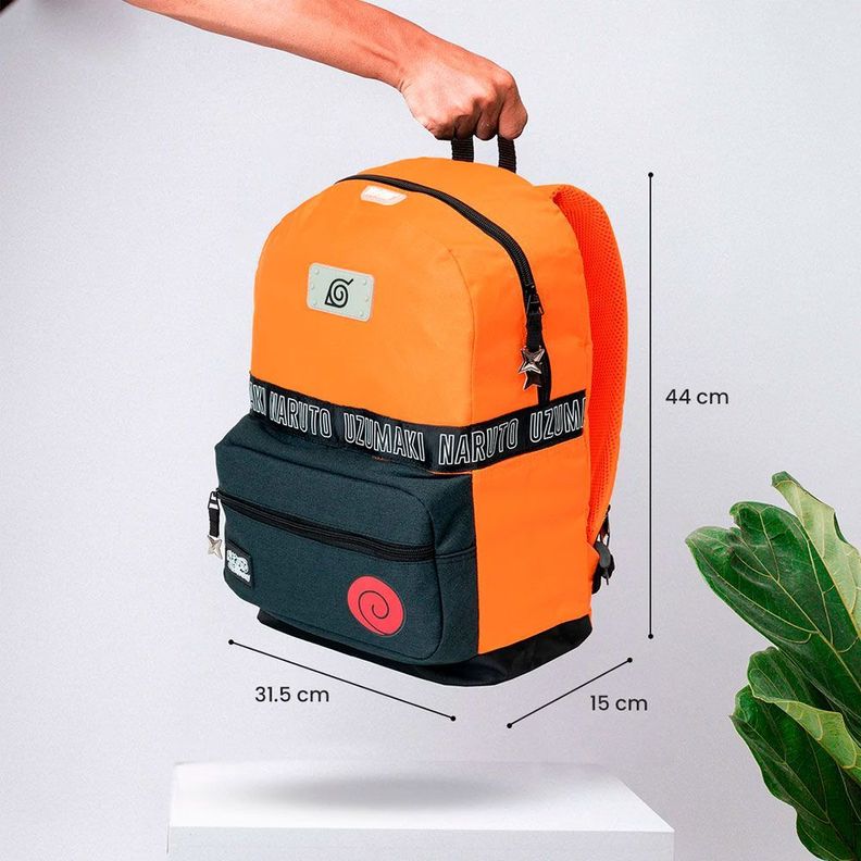 MOCHILA PREMIUM ORIGINAL NARUTO SHIPPUDEN NARUTO UZUMAKI V4-5
