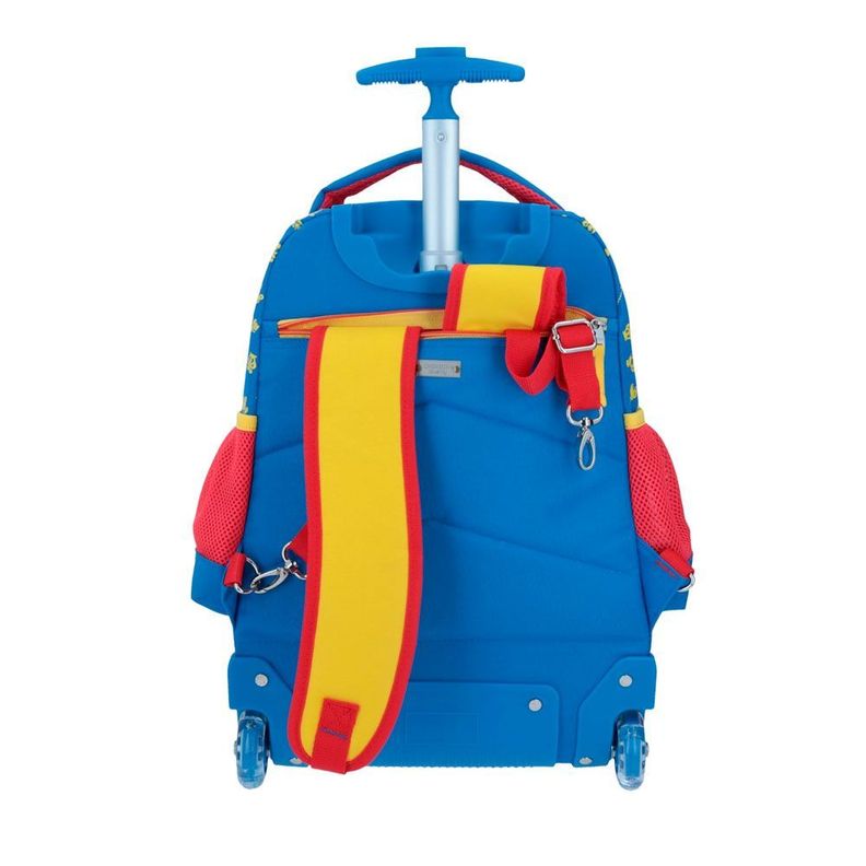 MOCHILA INFANTIL CON RUEDAS GRANDE ORIGINAL SUPER MARIO FUEGO-3