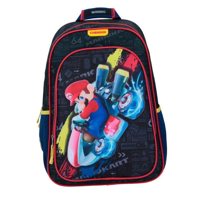 MOCHILA INFANTIL ORIGINAL SUPER MARIO BROS MARIO KART-0