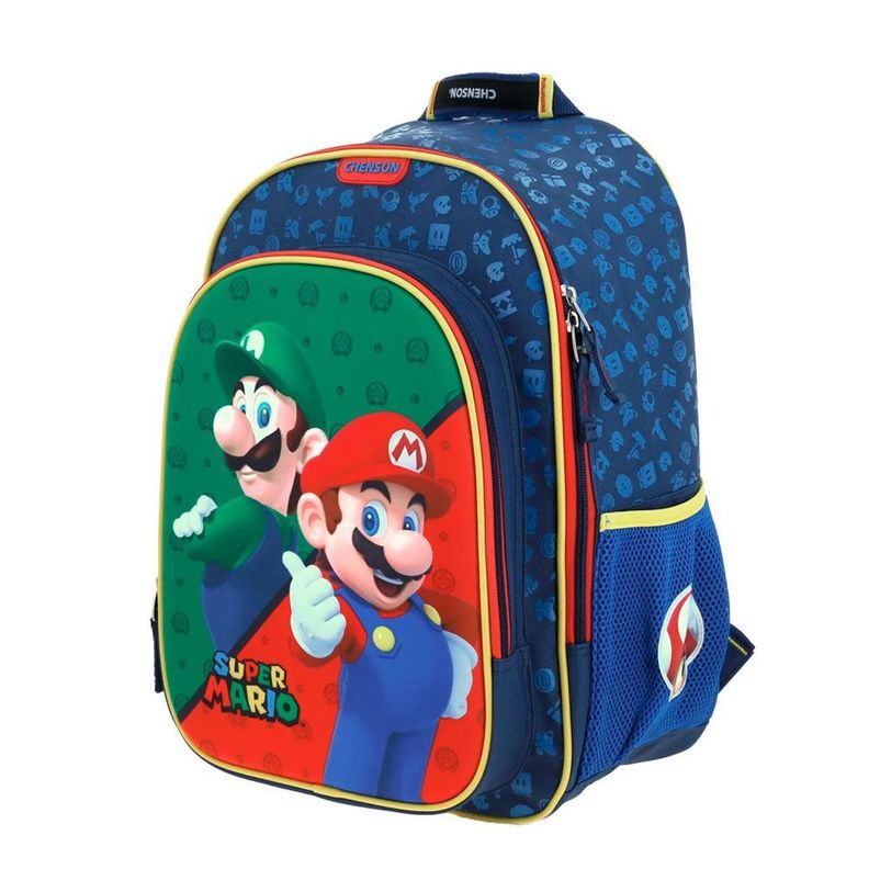 MOCHILA NIÑO INFANTIL ORIGINAL MARIO Y LUIGI-0