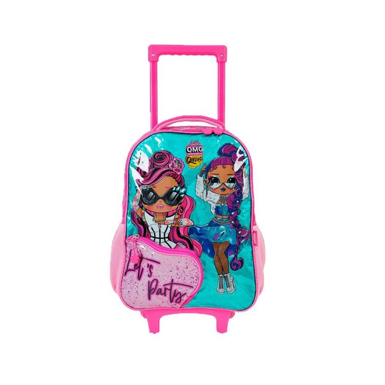 MOCHILA RUEDAS ORIGINAL OMG LOL SURPRISE ROSA OMG017-BP135T-0