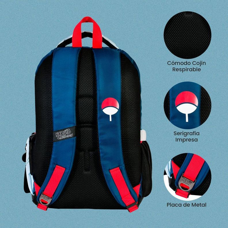 MOCHILA PREMIUM ORIGINAL NARUTO SHIPPUDEN SASUKE UCHIHA V2-1