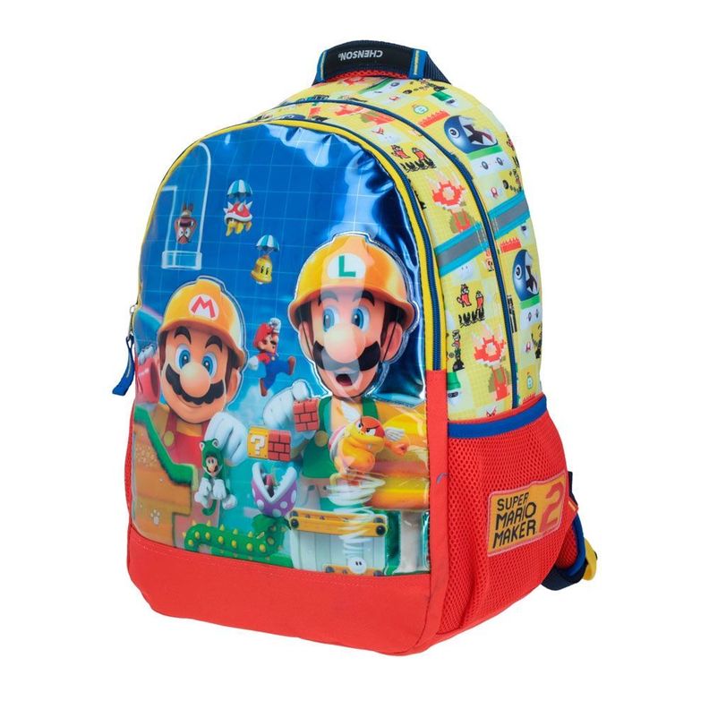 MOCHILA INFANTIL ORIGINAL SUPER MARIO MAKER-0
