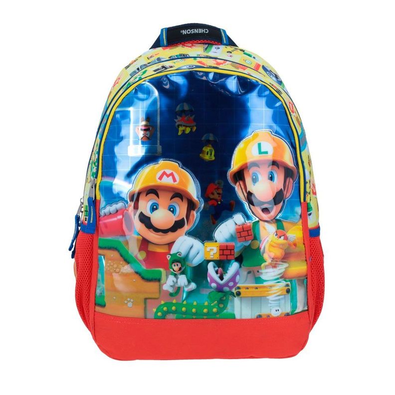 MOCHILA INFANTIL ORIGINAL SUPER MARIO MAKER-1