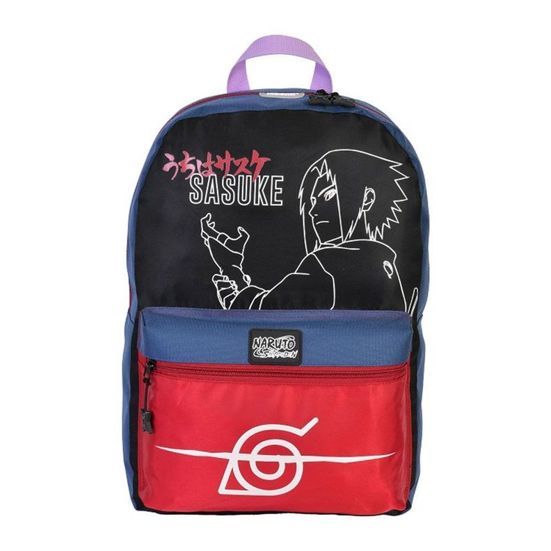 MOCHILA PREMIUM ORIGINAL NARUTO SHIPPUDEN SASUKE UCHIHA V3-1
