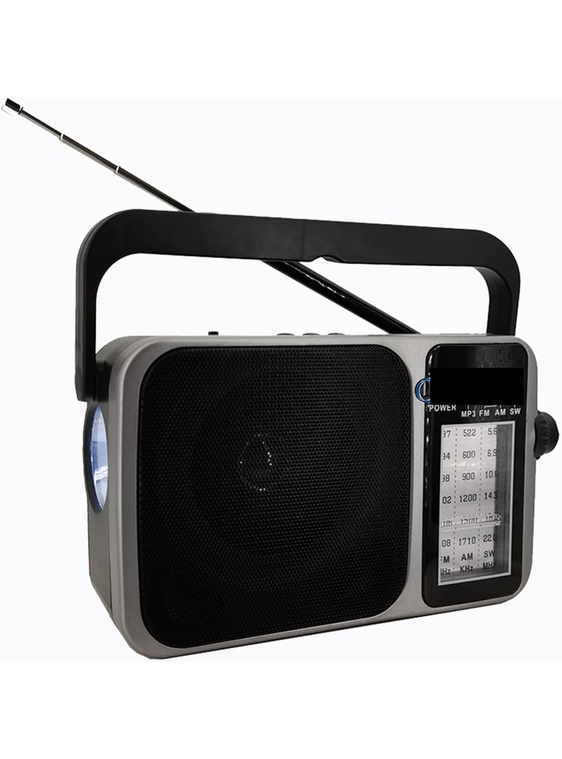 Radio Vintage Clasico Parlante Linterna Recargable Am Fm-0