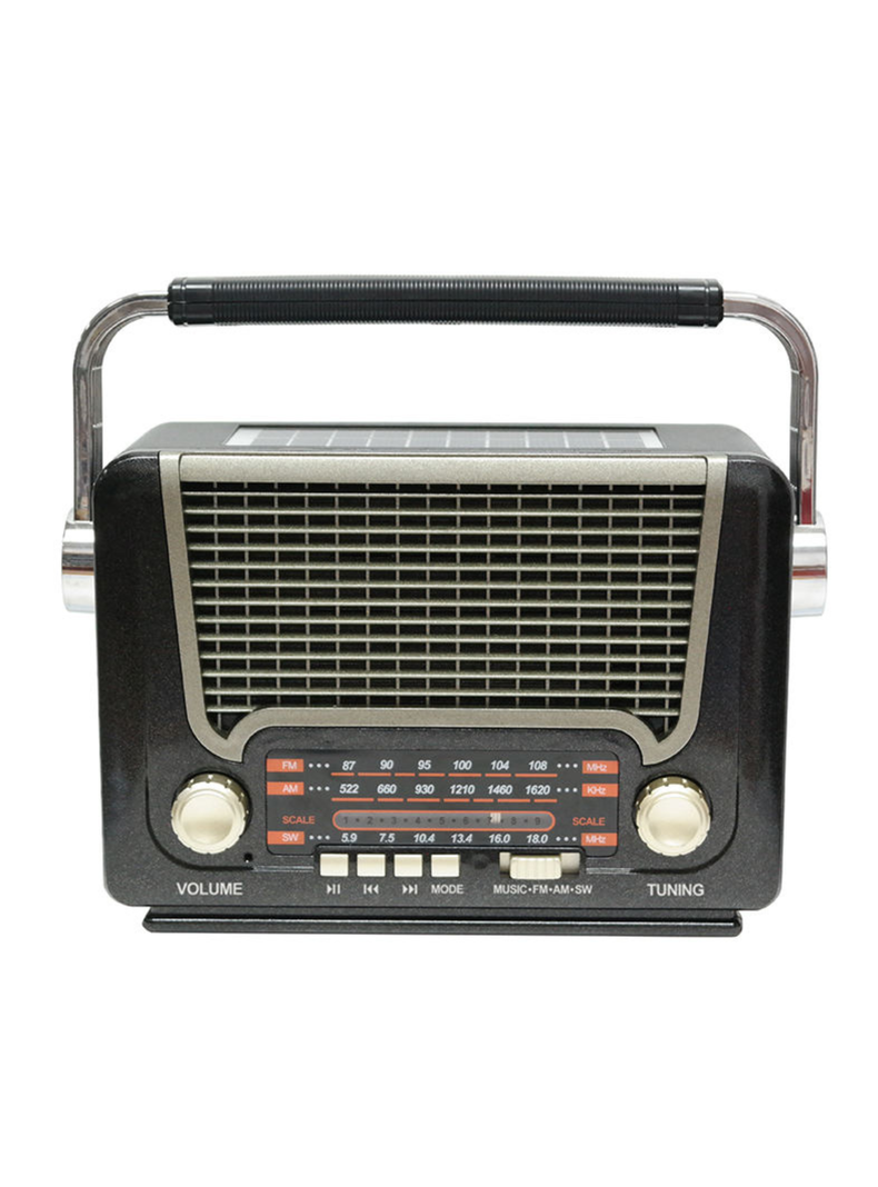Radio Vintage+panel Solar+linterna+bt+tf+usb-2