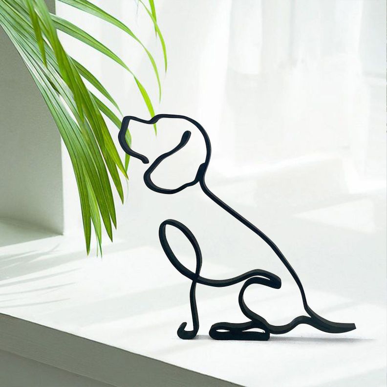 Figura Abstracta Perro Para Tu Casa , Oficina, Departamento-0