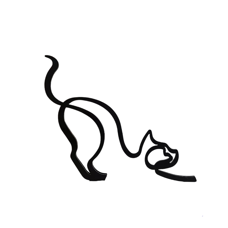Figura Abstracta Gato Para Tu Casa , Oficina, Departamento-0