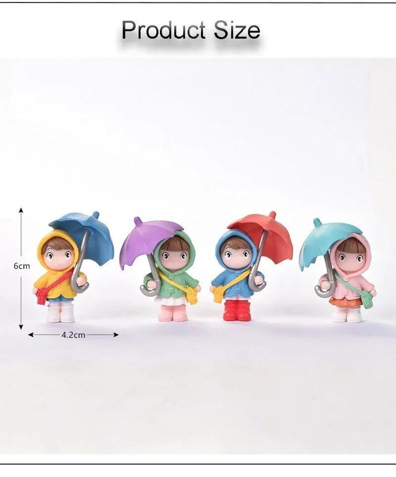 Set 4 Lindas Figuras Niños Paraguas Para Casa , Depto , Auto-6